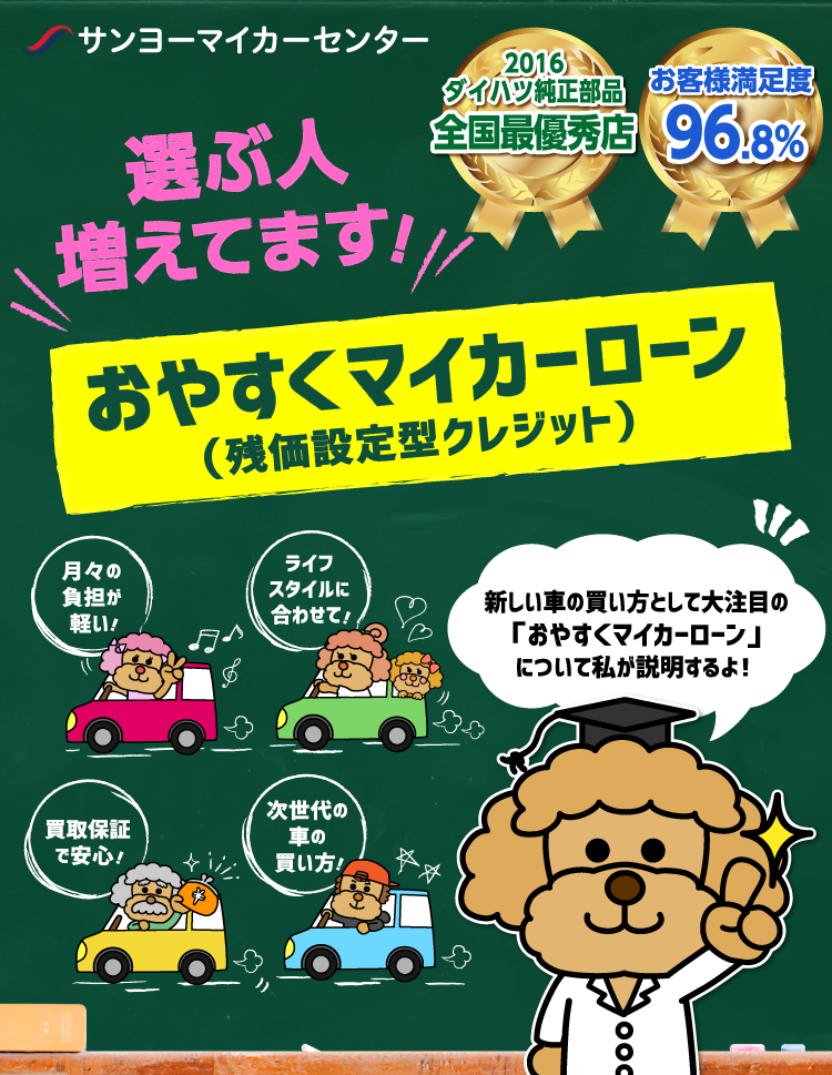 おやすくマイカーローン（残価設定型クレジット）